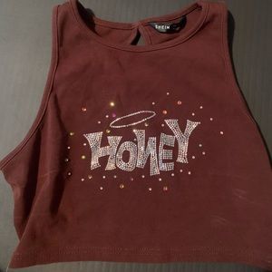 Super cute “honey” cropped tank from SHEIN